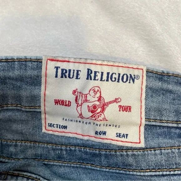 true religion Halle mid-rise super skinny distressed jeans
