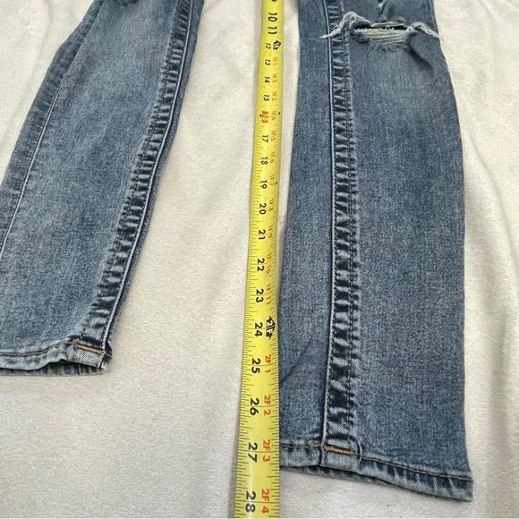 true religion Halle mid-rise super skinny distressed jeans