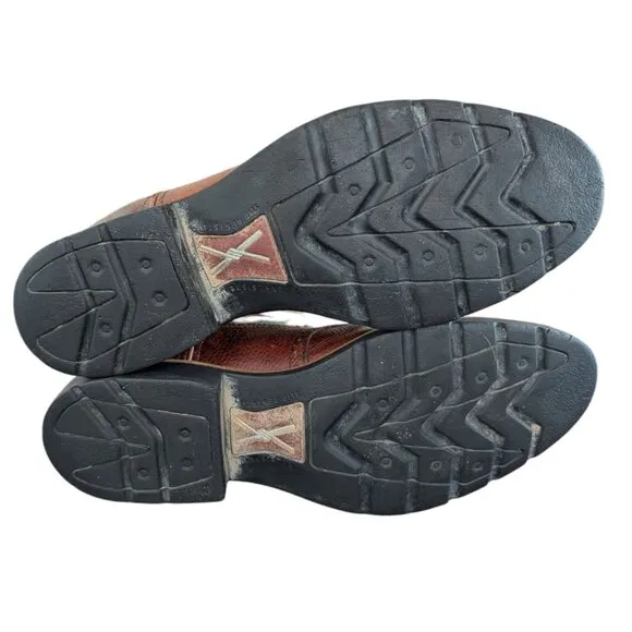 Twisted X - Men's Leather Steel Toe - Two-Toned Western Boots - Size 13 D