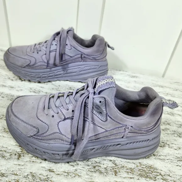 UGG &quot;CA805 June Gloom&quot; Purple Platform Sneakers Lace Up Shoes | Women's Size 8