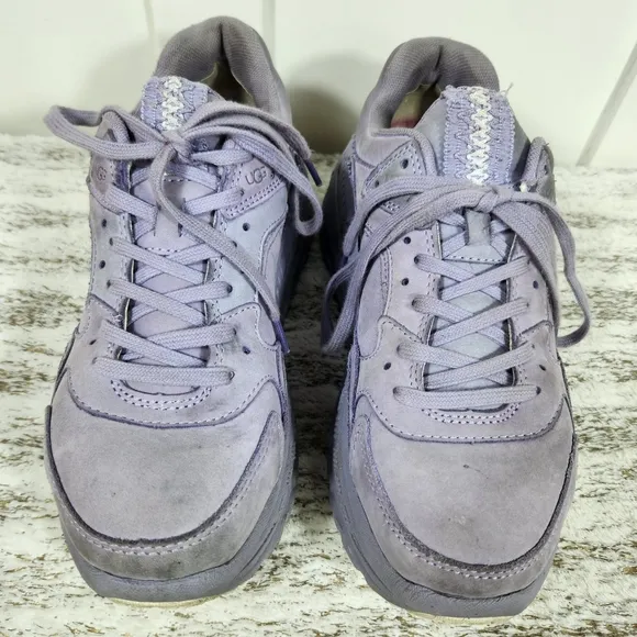 UGG &quot;CA805 June Gloom&quot; Purple Platform Sneakers Lace Up Shoes | Women's Size 8