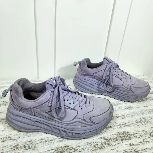 UGG &quot;CA805 June Gloom&quot; Purple Platform Sneakers Lace Up Shoes | Women's Size 8