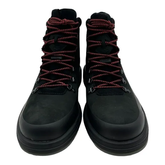 UGG Biltmore Hiking Boots Men's Size 8 Black Leather Waterproof Mid Chelsea