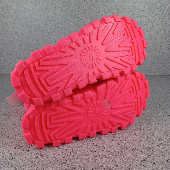 UGG Brellah Mini Neon Bright Pink Waterproof Boots Shoes