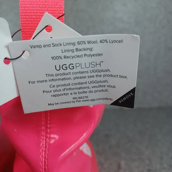 UGG Brellah Mini Neon Bright Pink Waterproof Boots Shoes