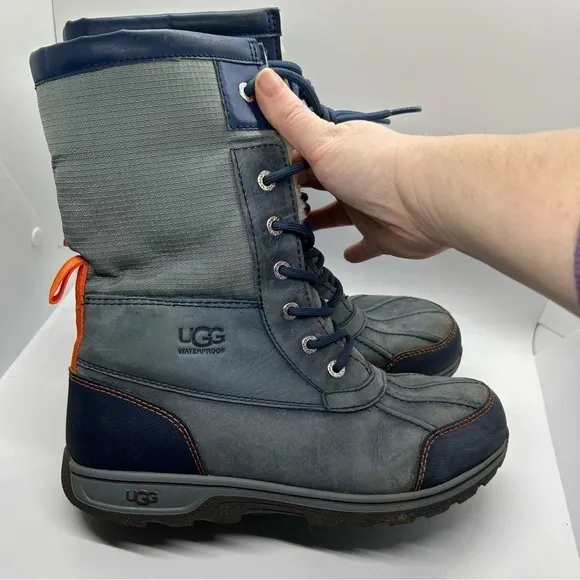 UGG Butte II CWR Blue and Orange Waterproof Boots Size 6