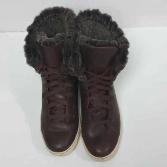 UGG Croft Luxe Quilt Espresso Brown Shoes Size 9