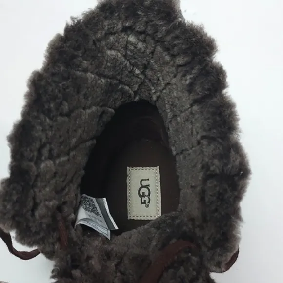 UGG Croft Luxe Quilt Espresso Brown Shoes Size 9