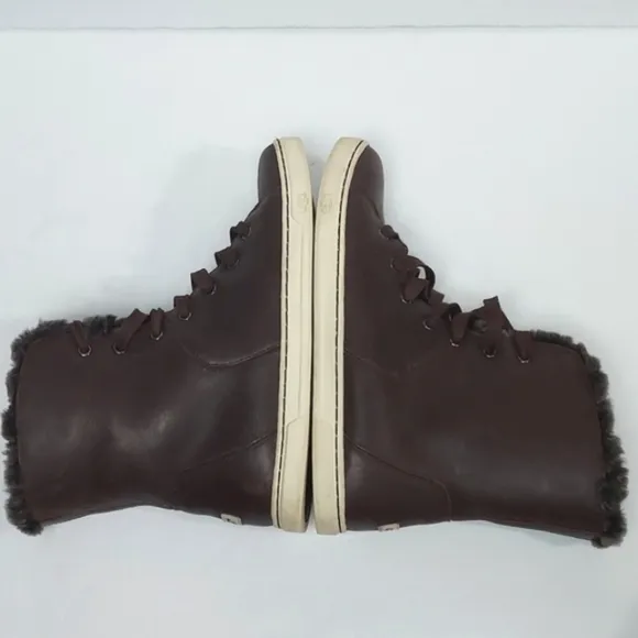 UGG Croft Luxe Quilt Espresso Brown Shoes Size 9
