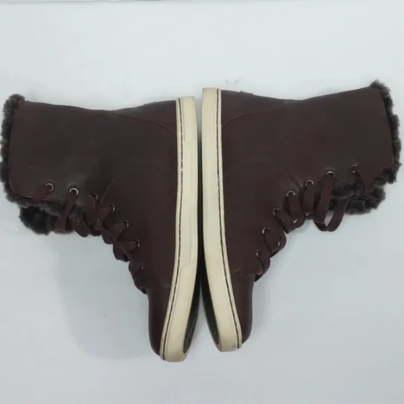 UGG Croft Luxe Quilt Espresso Brown Shoes Size 9