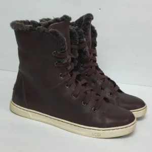 UGG Croft Luxe Quilt Espresso Brown Shoes Size 9