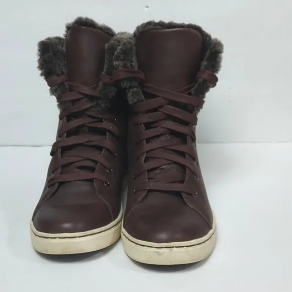 UGG Croft Luxe Quilt Espresso Brown Shoes Size 9