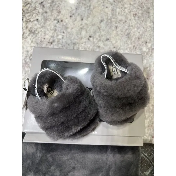 Ugg‎ Fluff Yeah Slide Shoes and Lovey  - Size 02/03
