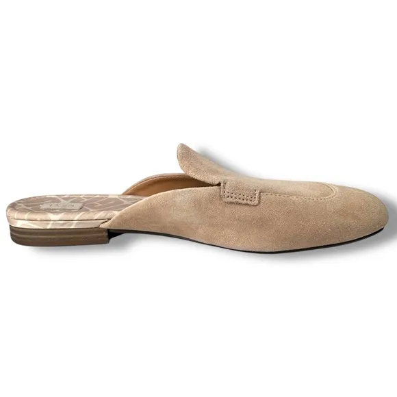 Ugg Janaya Suede Slip On Mule, Light Academia Casual, Natural Beige Tan, Size 9