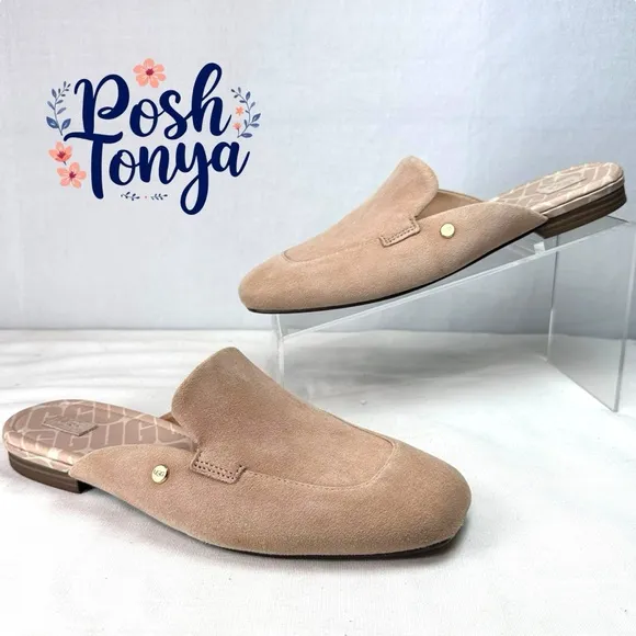 Ugg Janaya Suede Slip On Mule, Light Academia Casual, Natural Beige Tan, Size 9