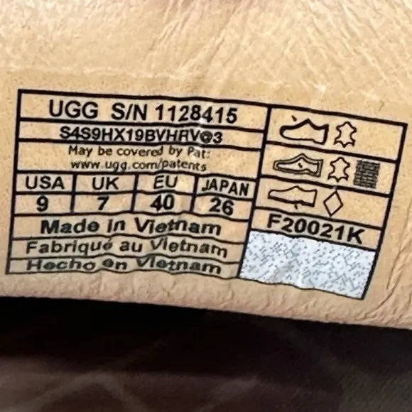 Ugg Janaya Suede Slip On Mule, Light Academia Casual, Natural Beige Tan, Size 9