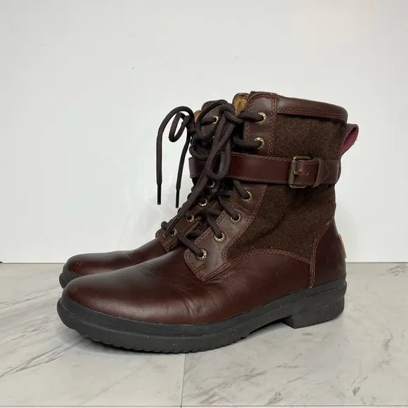 UGG Kesey Brown Waterproof Lace Up Boot 7