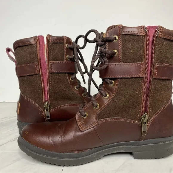 UGG Kesey Brown Waterproof Lace Up Boot 7