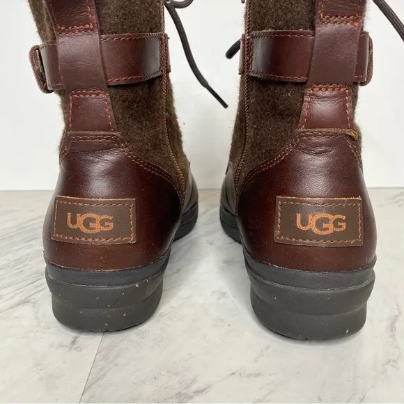 UGG Kesey Brown Waterproof Lace Up Boot 7