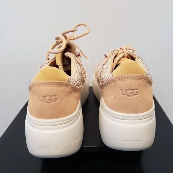 Ugg Marin Mega Lace Chunky Platforms Shoes Color Peach Size 9