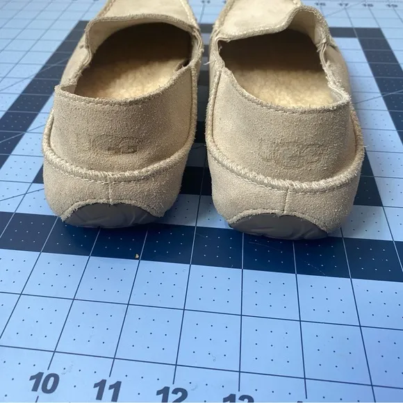 UGG Men’s Upshaw Leather Slip-on Loafer/ Slippers Interchangeable Insoles Size 8