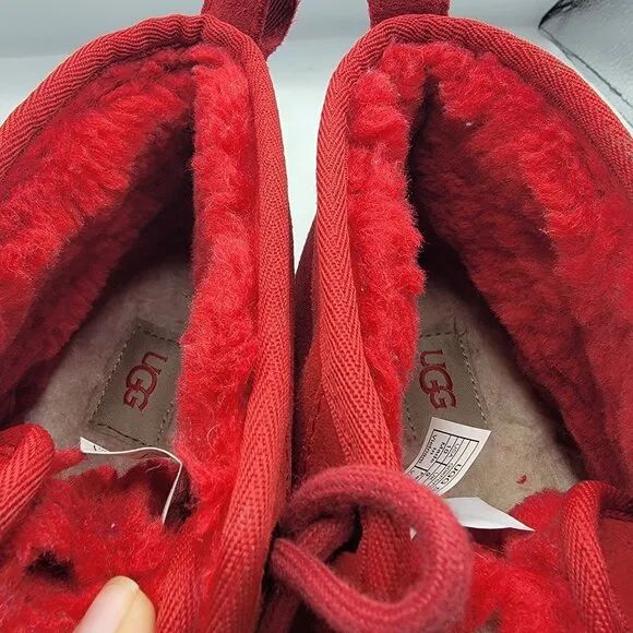UGG Neumel Mens 10 Red Chukka Boots Lined Warm Casual Outdoors Walking 3236