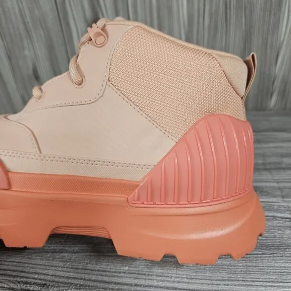 UGG NEUMEL X PEACH TEXTILE LEATHER WATERPROOF RAIN BOOTS - WOMEN'S SIZE 9