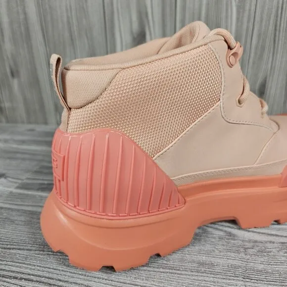 UGG NEUMEL X PEACH TEXTILE LEATHER WATERPROOF RAIN BOOTS - WOMEN'S SIZE 9