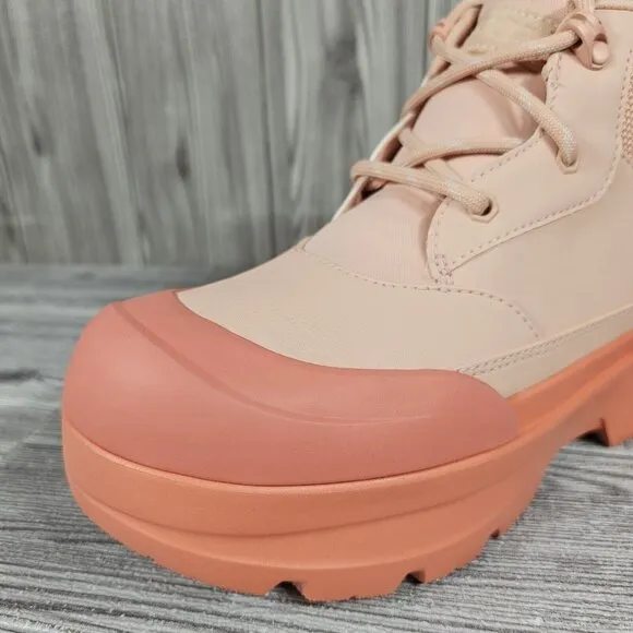 UGG NEUMEL X PEACH TEXTILE LEATHER WATERPROOF RAIN BOOTS - WOMEN'S SIZE 9