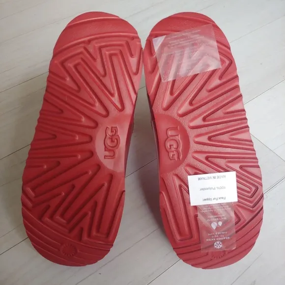 UGG NEW Classic Clear Mini II Boots Samba Red