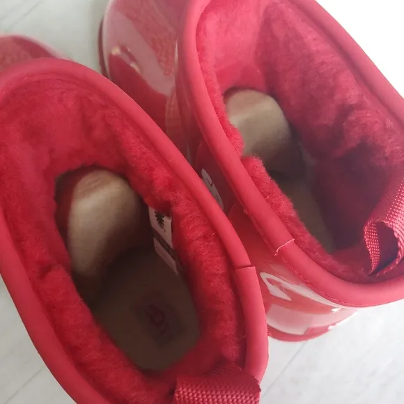 UGG NEW Classic Clear Mini II Boots Samba Red