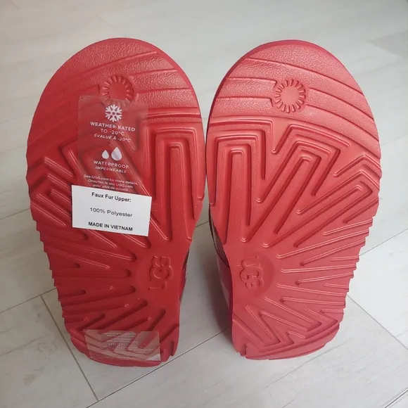 UGG NEW Classic Clear Mini II Boots Samba Red