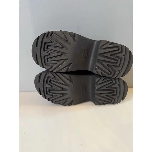 UGG NEW HEIGHTS COZY CLOG BLACK SUEDE SLIP ON WOMEN'S SHOES SIZE US 8