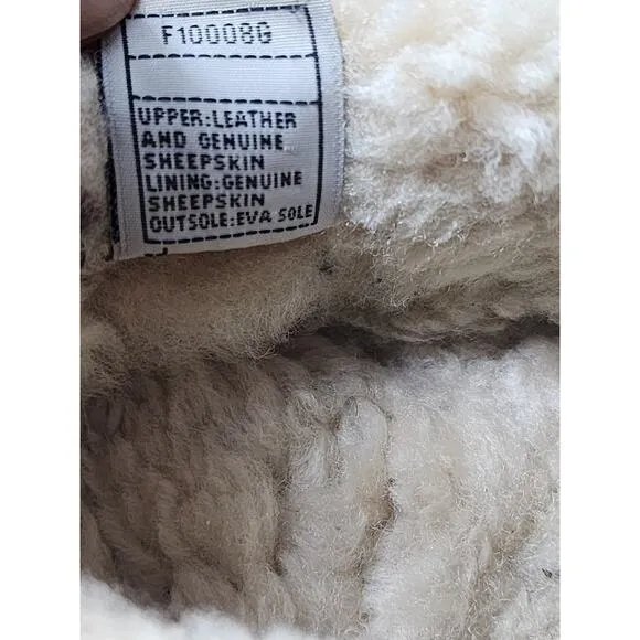 UGG Slippers Womens 8 Coquette Sheepskin Clog Fleece Lined Comfort Shoes 5125