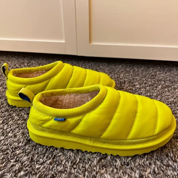 UGG Tasman LTA New‎ Women’s Neon Yellow Puffer Shoes Size US 5