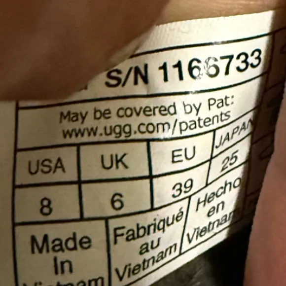 UGG Women's Black and Gray Fur-Lined Shoes