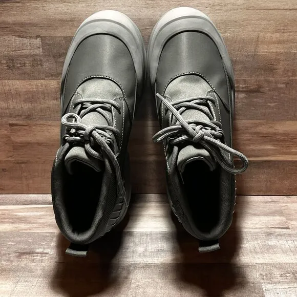 UGG Womens Gray Neumel X Waterproof Rain Boots Size 9.5 Lace Up Hiking Outdoor