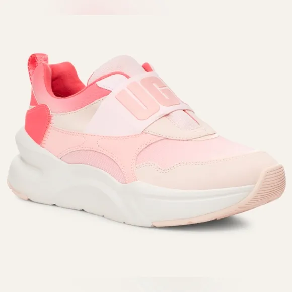 UGG Women's La Flex Gradient Logo Chunky Pink Platform Sneakers Size 7