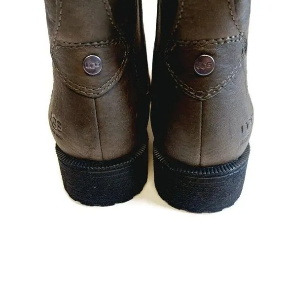 UGG Womens Size 6 Bonham Boot III Fashion Waterproof Slate Chelsea Boots 1110129