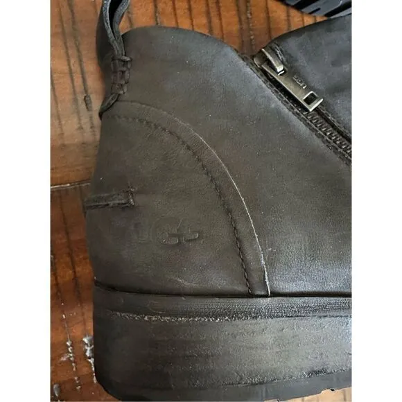 UGG Aureo black waterproof ankle boots booties 11