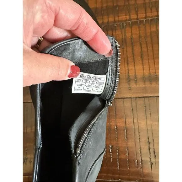 UGG Aureo black waterproof ankle boots booties 11