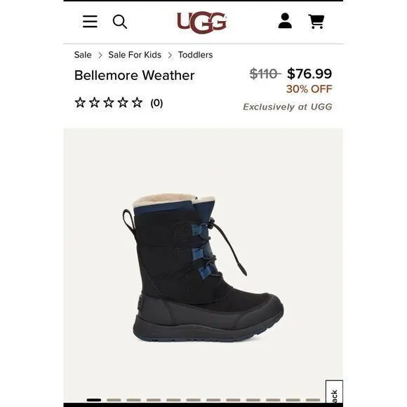 UGGS youth thinsulate winter‎ boots size 5