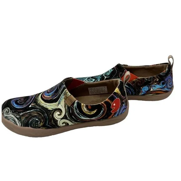 UIN Footwear Womens Starry Night II Slip on Shoes 5 Spain Original Design Brand
