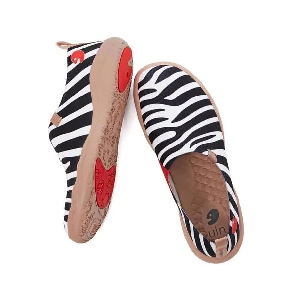 UIN Men's Walking Shoes Casual Comfort Sneaker ( Zebra Toledo 2)