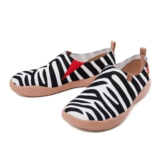 UIN Men's Walking Shoes Casual Comfort Sneaker ( Zebra Toledo 2)