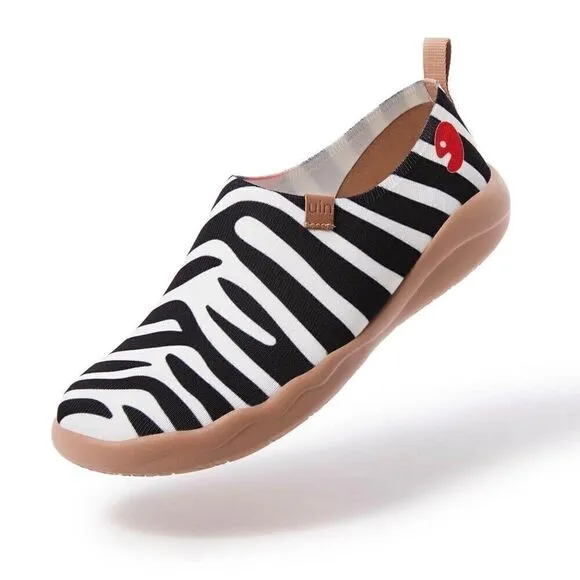 UIN Men's Walking Shoes Casual Comfort Sneaker ( Zebra Toledo 2)