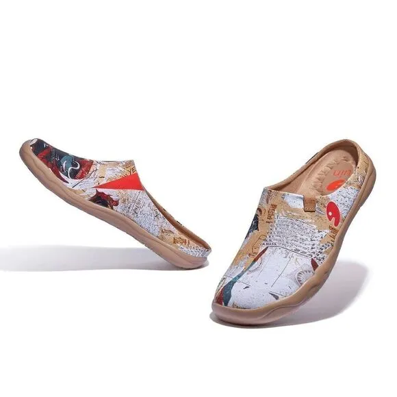 UIN Men's Slipper Comfort Mules Walking Casual Travel Shoes (The Best Companion)