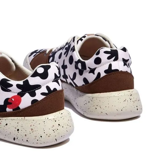 UIN Women's Walking Travel Shoes Casual Fashion Sneaker Denia (Swaying Flowers)