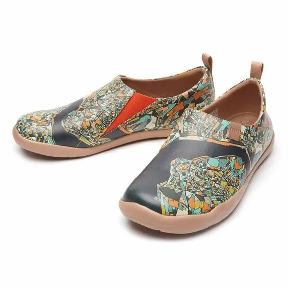UIN Men's Travel Walking Shoes Slip On Casual Sneaker Toledo (Istanbul Toledo I)