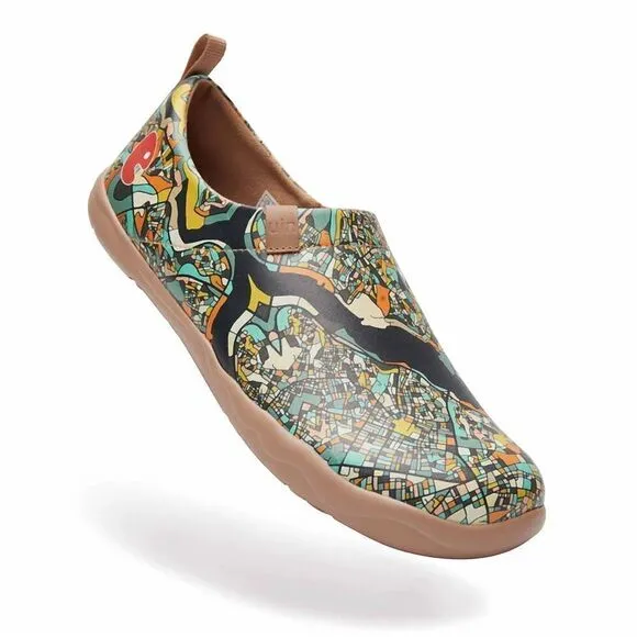 UIN Men's Travel Walking Shoes Slip On Casual Sneaker Toledo (Istanbul Toledo I)
